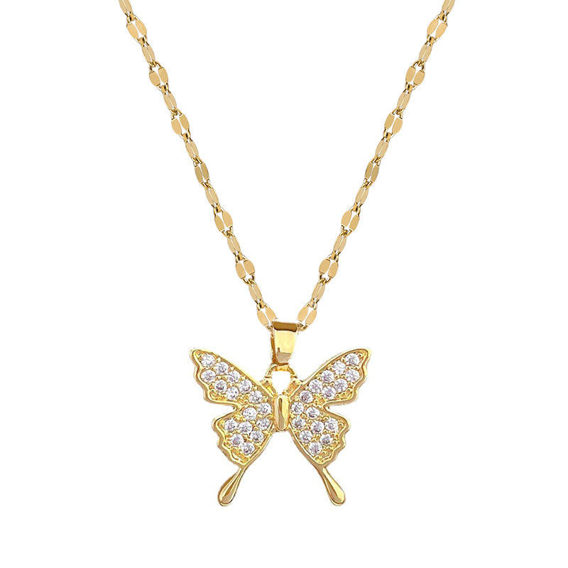 Gilded Butterfly Spark Necklace