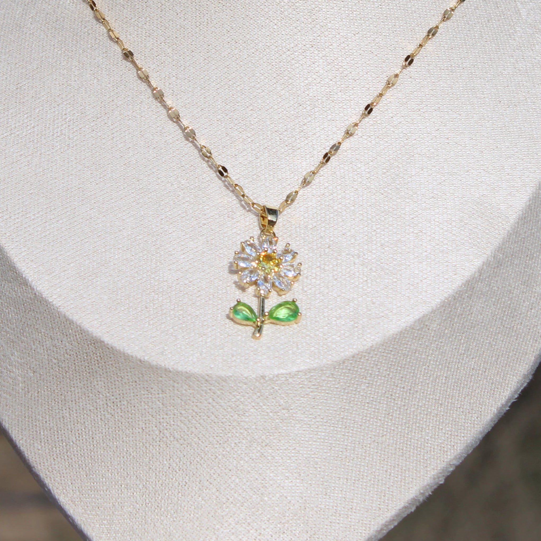 Golden Sunflower Necklace