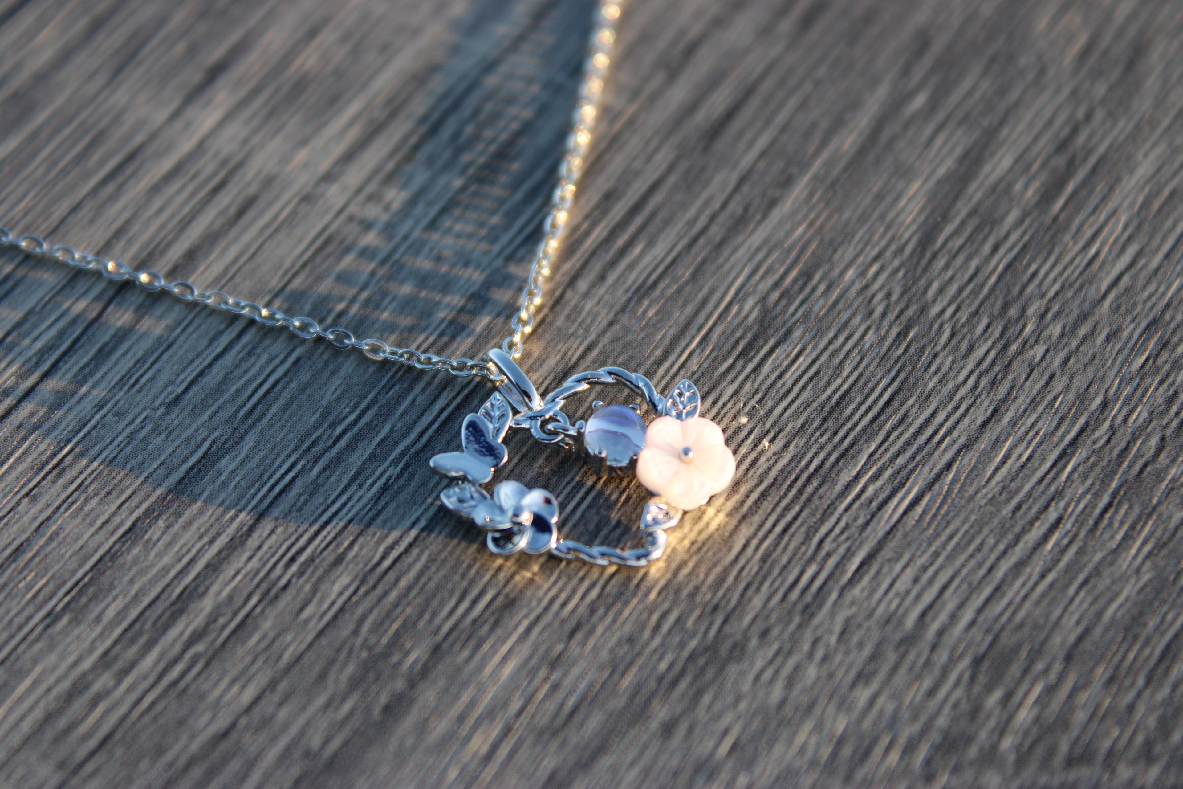 Heart Butterfly Necklace