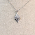 Silver Leaf Charm Necklace