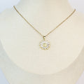Golden Sunburst Bloom Necklace