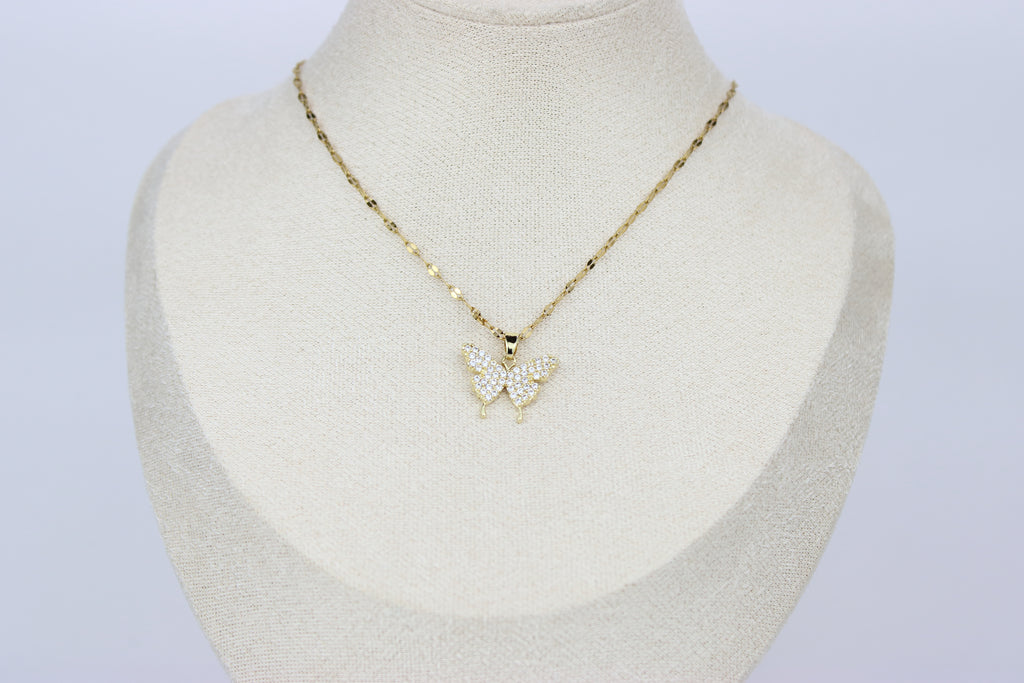 Gilded Butterfly Spark Necklace