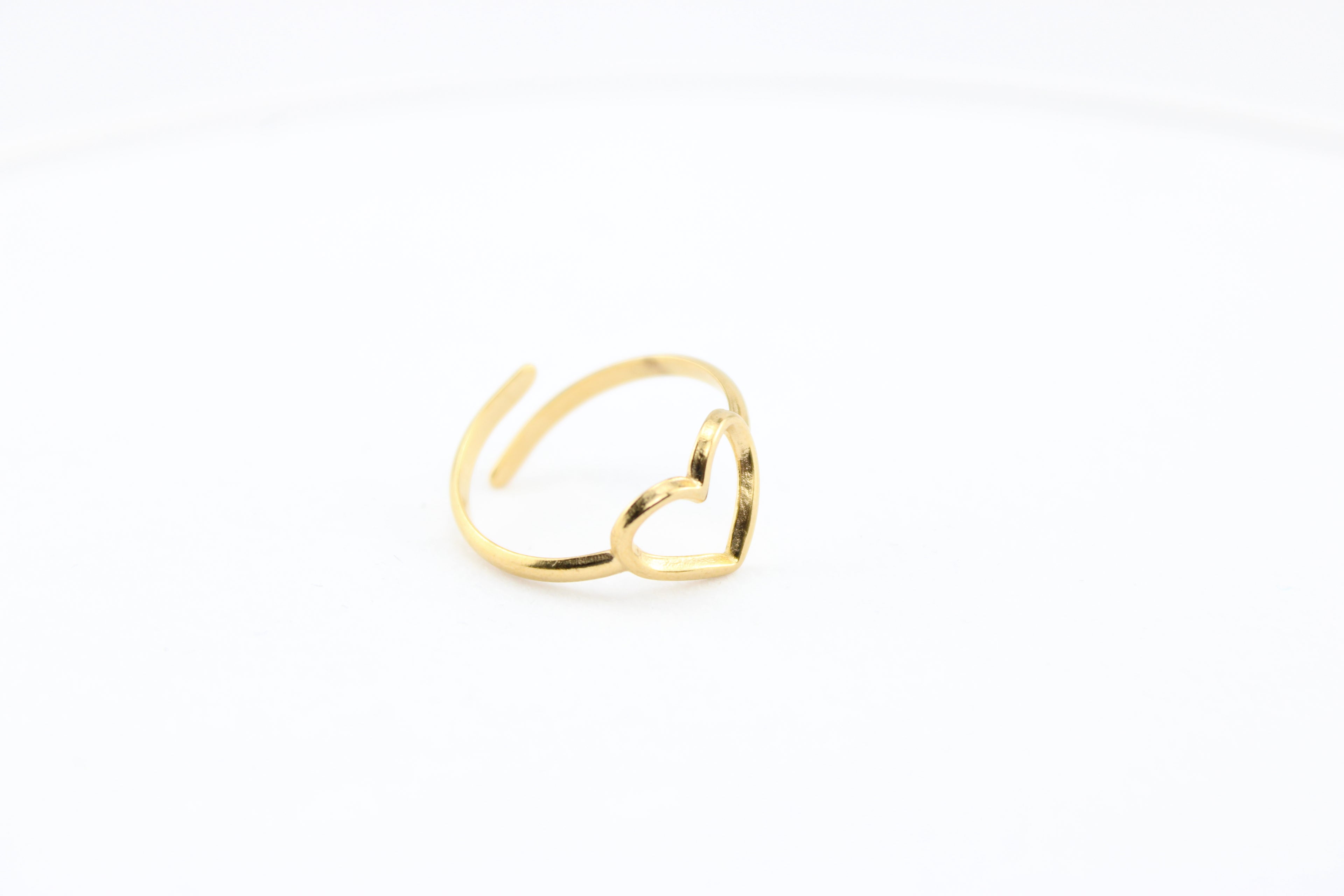 Luxe Glow Heart Adjustable Ring