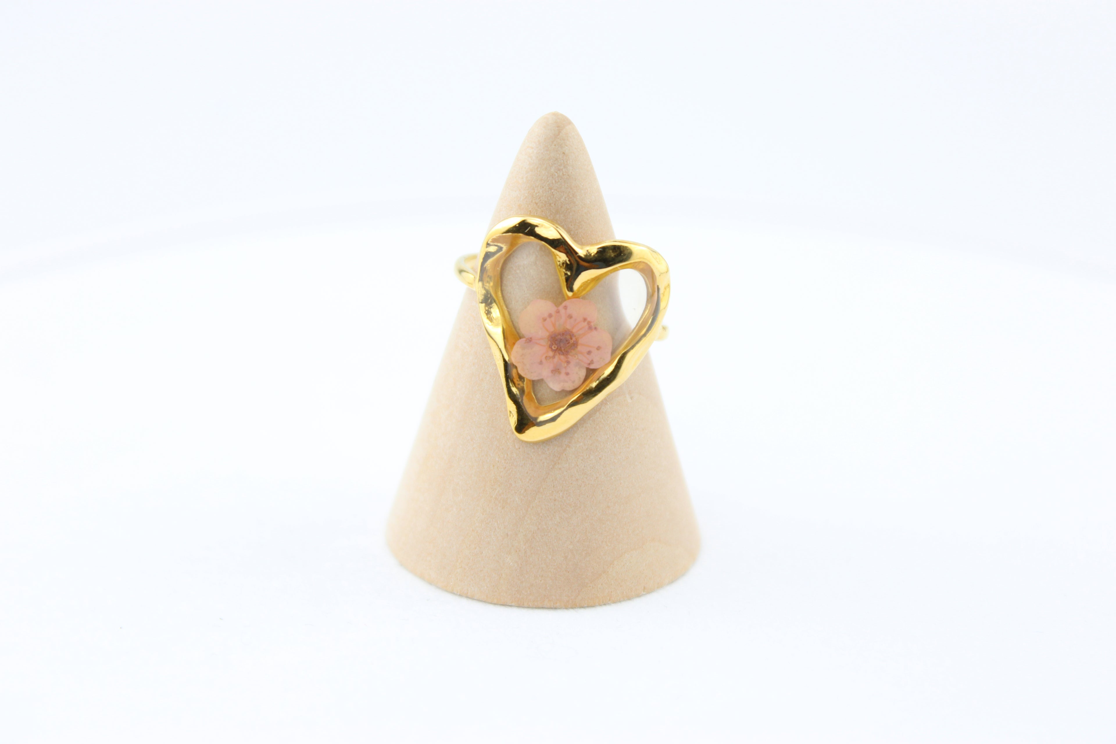 Blush Bloom Heart Ring