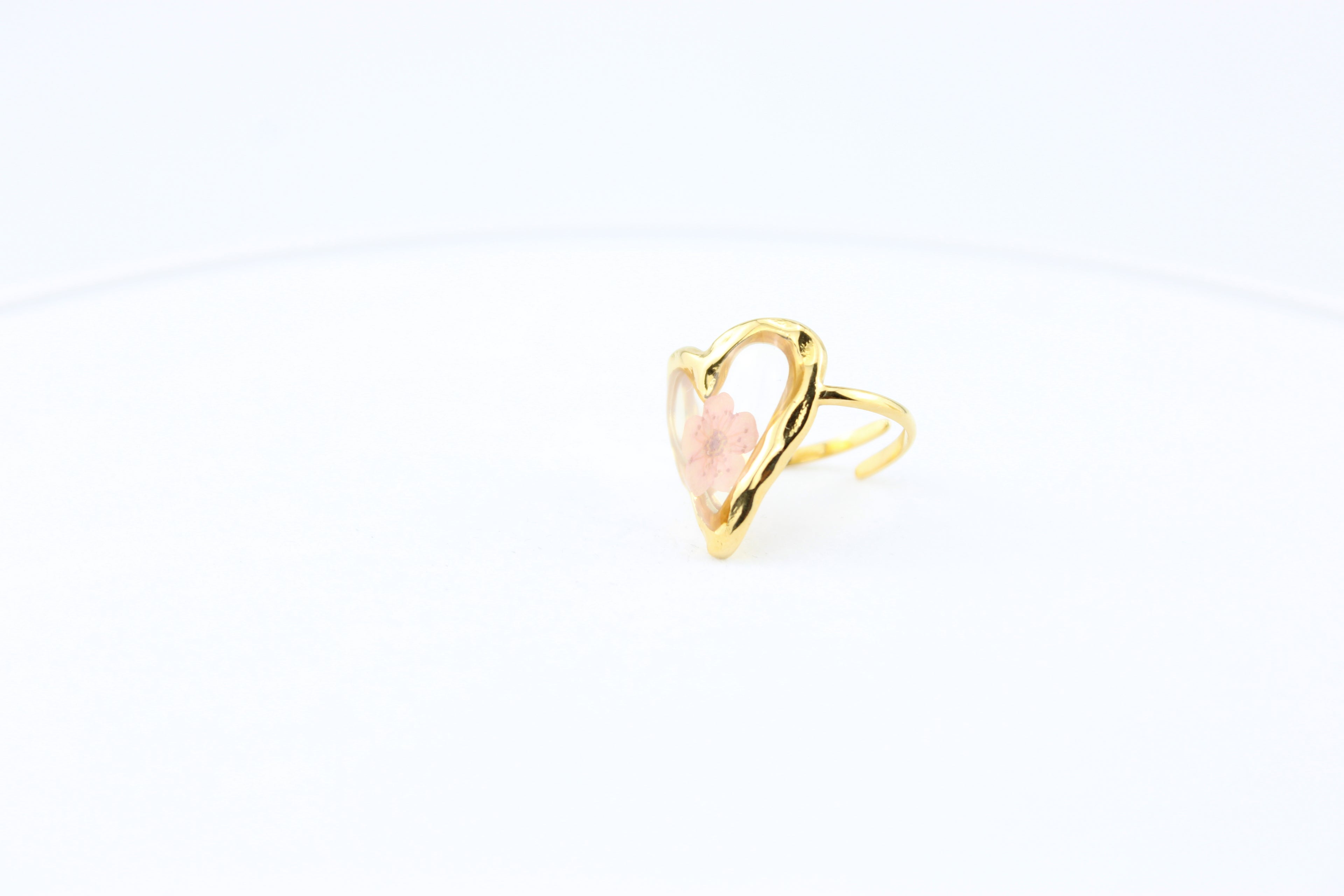 Blush Bloom Heart Ring