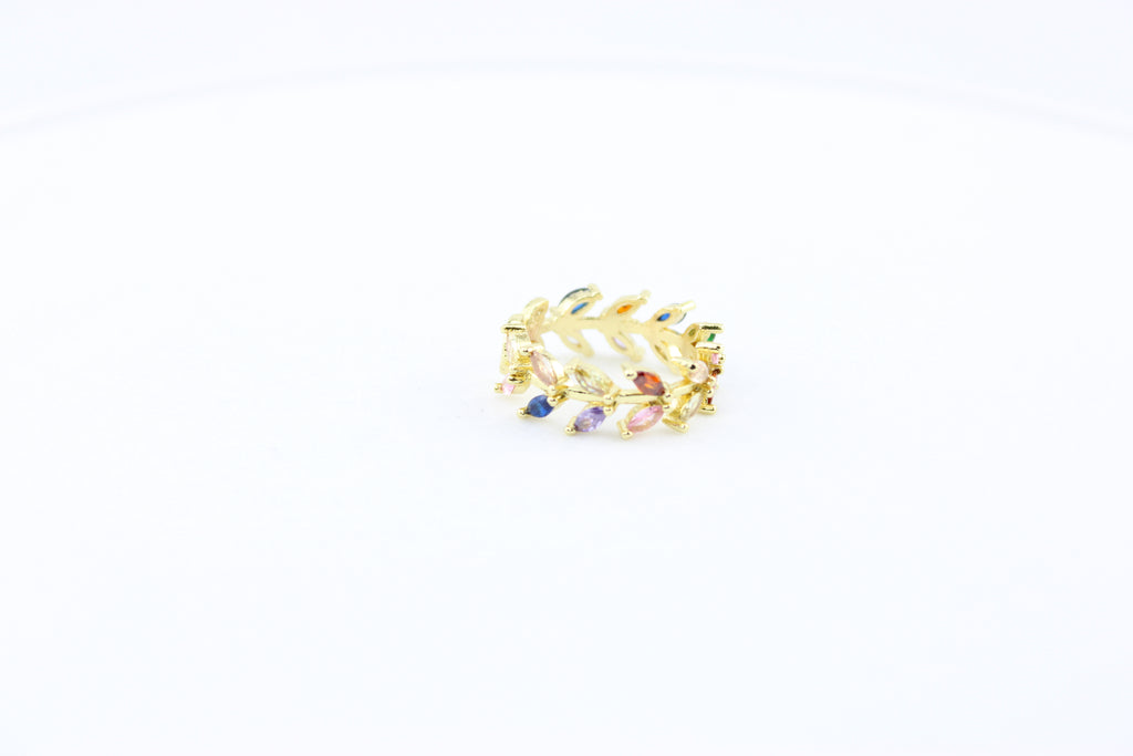 Rainbow Laurel Ring