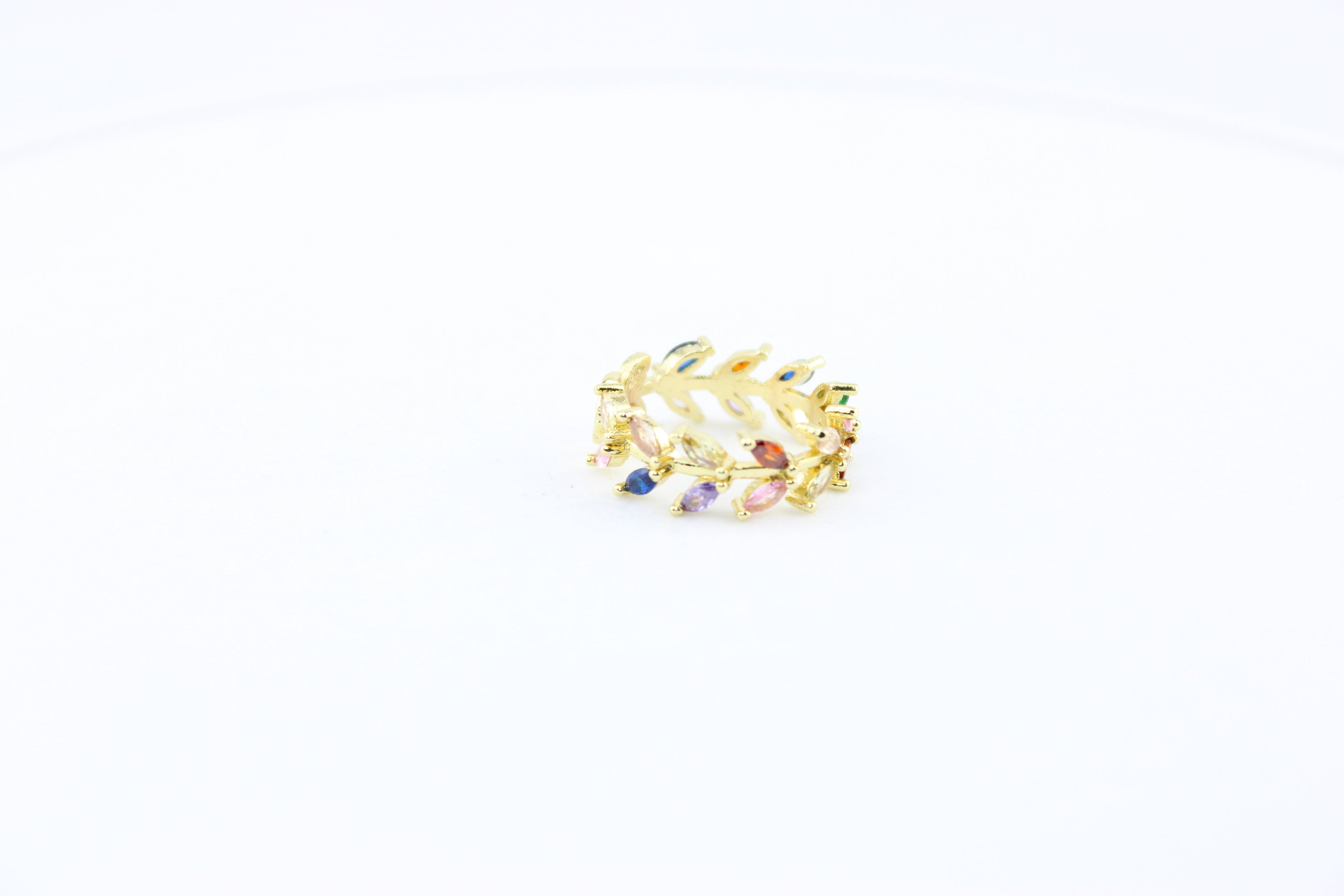 Rainbow Laurel Ring