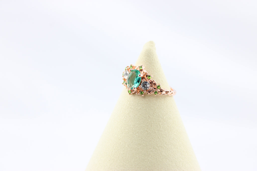 Rose Gold Vintage-Inspired Statement Ring