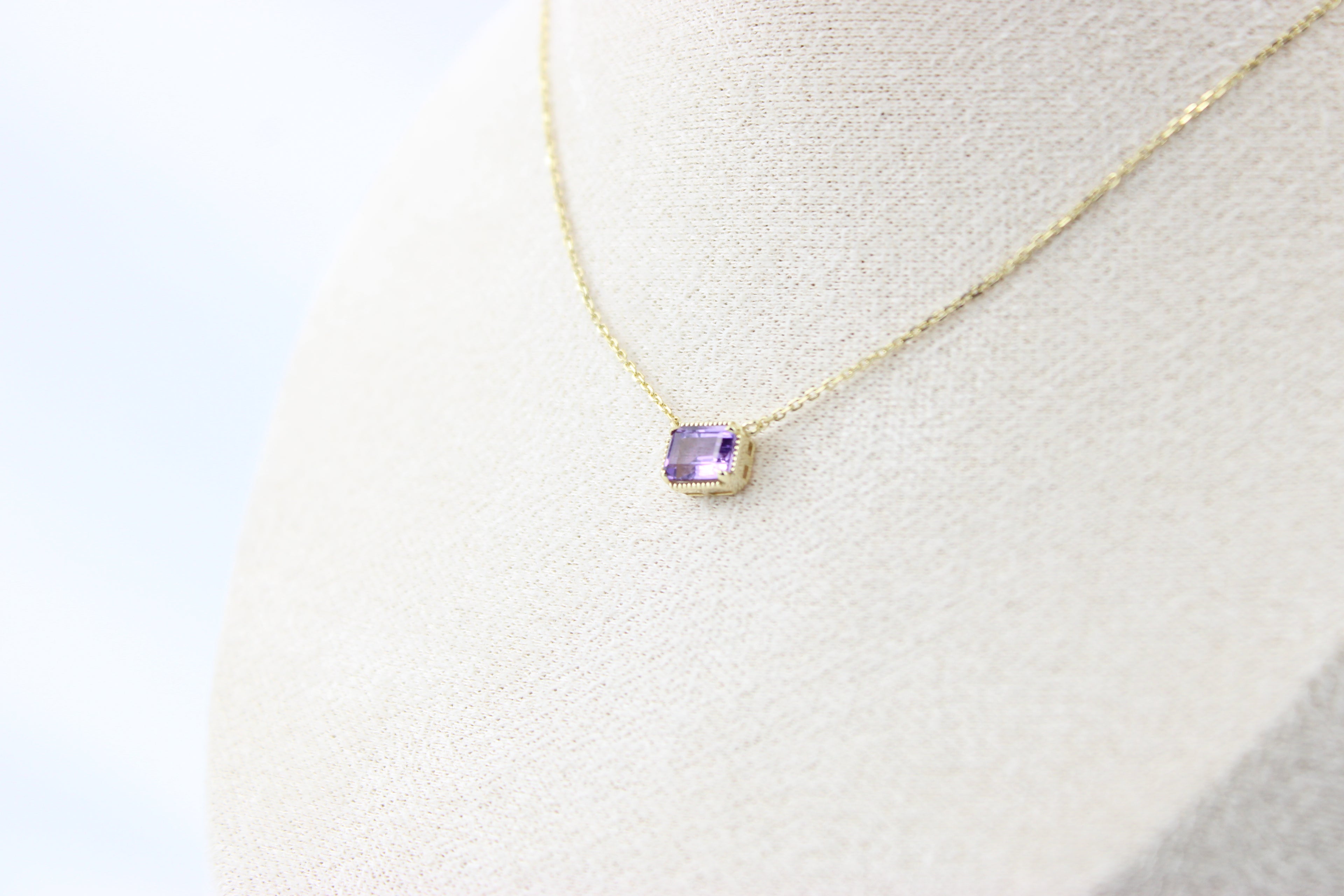 Amethyst Glow Pendant Necklace