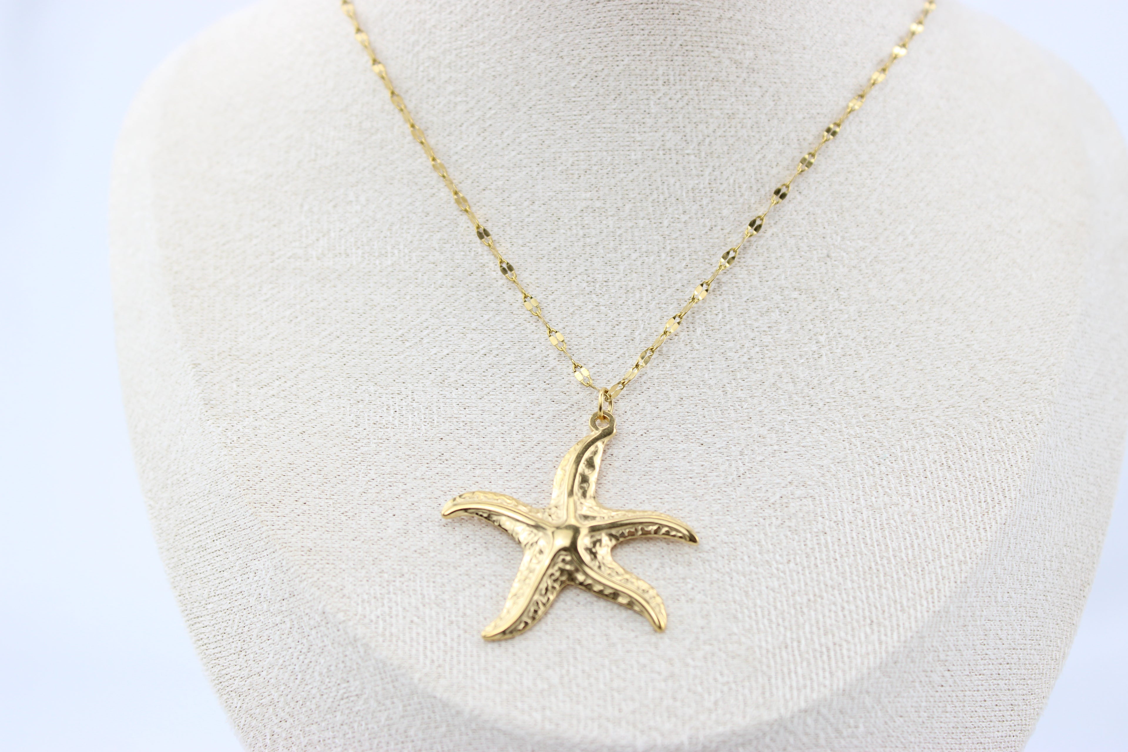 Golden Tide Starfish Necklace