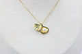 Golden Pearl Seashell Charm Necklace
