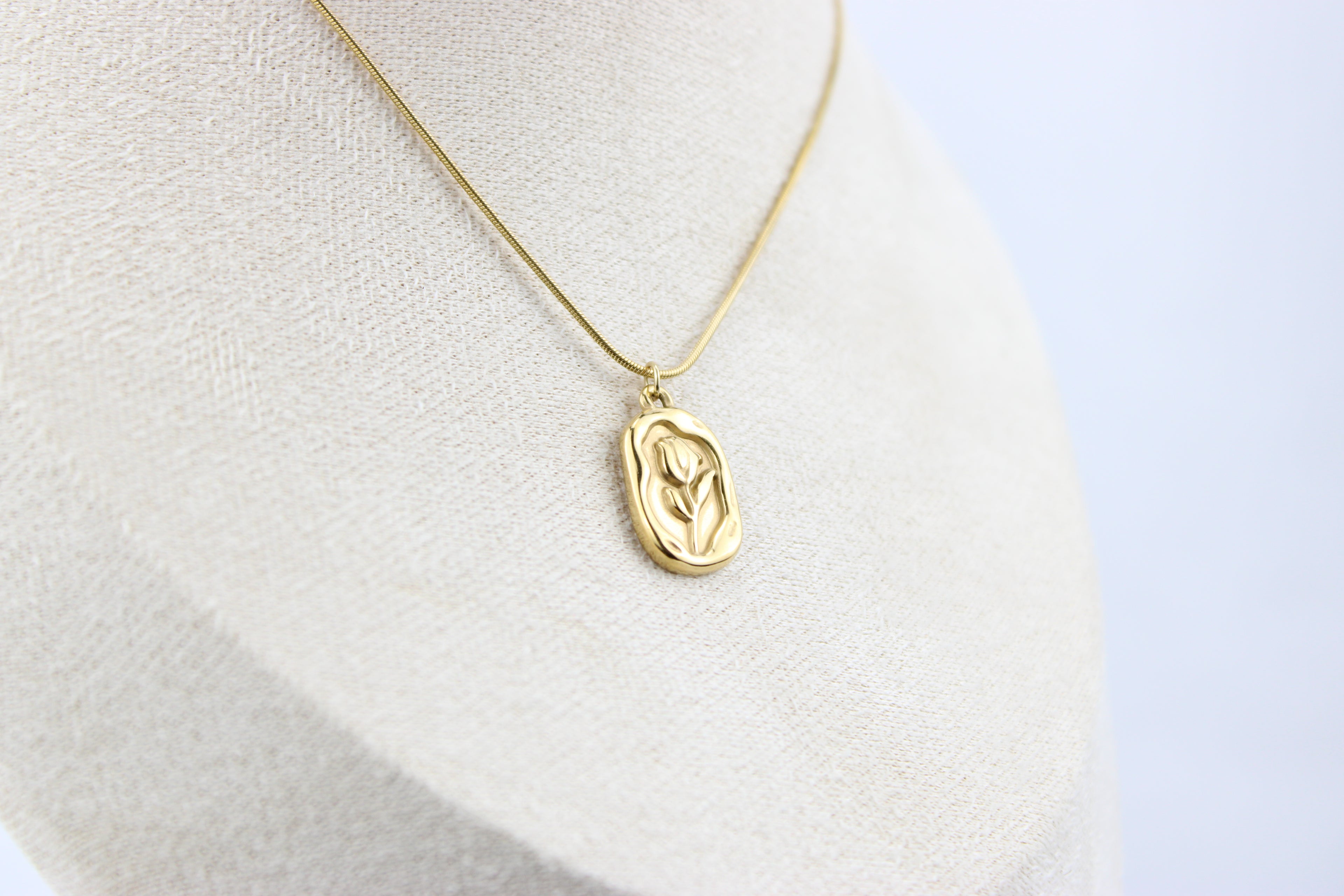 Golden Tulip Necklace