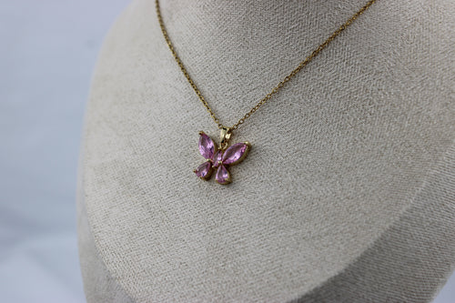 Blush Flutter Butterfly Necklace