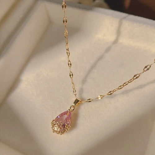 Blush Drop Elegance Necklace